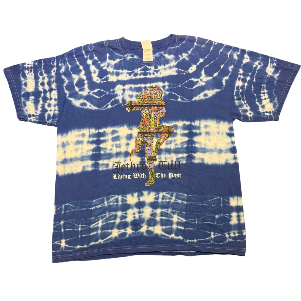 Vintage Jethro Tull Living With The Past Tour 2002 Tie Dye T-Shirt XL